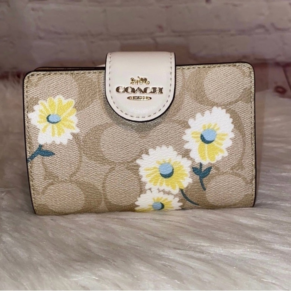 Coach Daisy/Signature Print ROWAN Satchel/Wallet 2pc Set - Picture 8 of 11